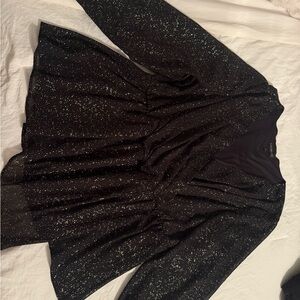Lane Bryant size 20 - Black Sparkle Blouse
